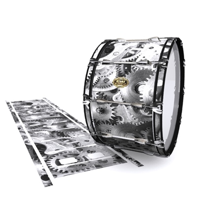 Tama Marching Bass Drum Slip - Silver Gears(Themed)