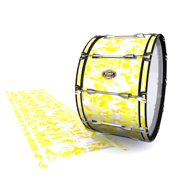 Tama Marching Bass Drum Slip - Solar Blizzard Traditional Camouflage (Yellow)