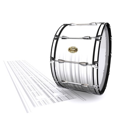 Tama Marching Bass Drum Slip - White Horizon Stripes (Neutral)