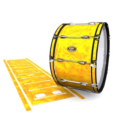 Tama Marching Bass Drum Slip - Yellow Cosmic Glass (Yellow) (Orange)