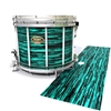 Tama Marching Snare Drum Slip - Chaos Brush Strokes Aqua and Black (Green) (Blue)