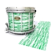 Tama Marching Snare Drum Slip - Chaos Brush Strokes Green and White (Green)