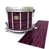 Tama Marching Snare Drum Slip - Chaos Brush Strokes Maroon and Black (Red)