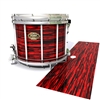 Tama Marching Snare Drum Slip - Chaos Brush Strokes Red and Black (Red)