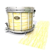 Tama Marching Snare Drum Slip - Chaos Brush Strokes Yellow and White (Yellow)