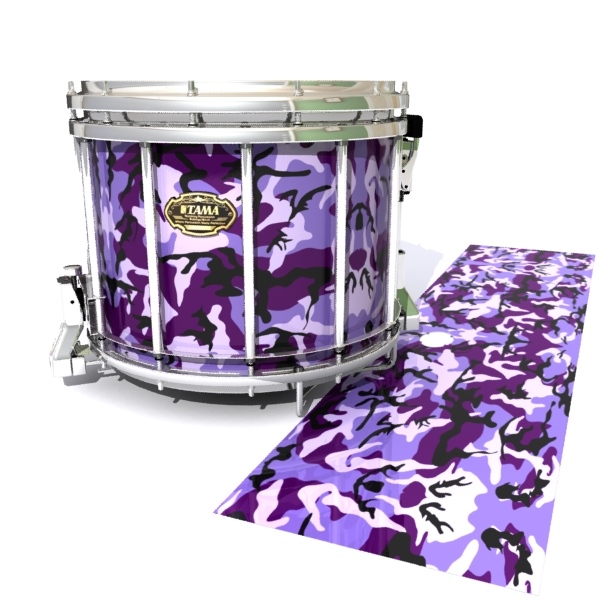 Tama Marching Snare Drum Slip - Coastline Dusk Traditional Camouflage (Purple)