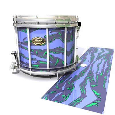 Tama Marching Snare Drum Slip - Electric Tiger Camouflage (Purple)