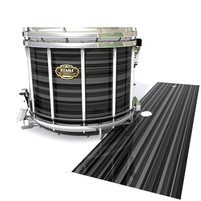 Tama Marching Snare Drum Slip - Grey Horizon Stripes (Neutral)