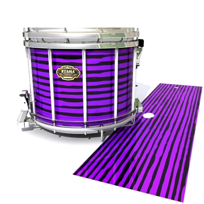 Tama Marching Snare Drum Slip - Lateral Brush Strokes Purple and Black (Purple)