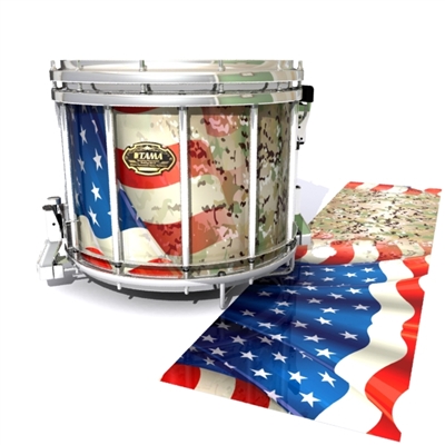 Tama Marching Snare Drum Slip - Patriotic Camo Fade