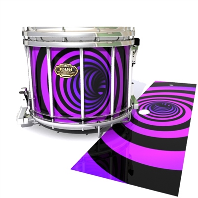 Tama Marching Snare Drum Slip - Purple Vortex Illusion (Themed)