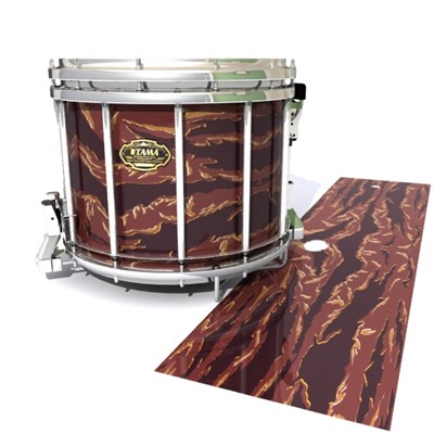 Tama Marching Snare Drum Slip - Sabertooth Tiger Camouflage (Red)