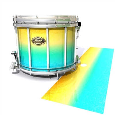 Tama Marching Snare Drum Slip - Set Sail (Aqua) (Yellow)