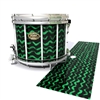 Tama Marching Snare Drum Slip - Wave Brush Strokes Green and Black (Green)