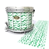 Tama Marching Snare Drum Slip - Wave Brush Strokes Green and White (Green)
