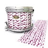 Tama Marching Snare Drum Slip - Wave Brush Strokes Maroon and White (Red)