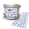 Tama Marching Snare Drum Slip - Wave Brush Strokes Navy Blue and White (Blue)