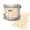 Tama Marching Snare Drum Slip - Wave Brush Strokes Orange and White (Orange)