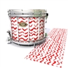 Tama Marching Snare Drum Slip - Wave Brush Strokes Red and White (Red)