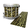 Tama Marching Snare Drum Slip - Wave Brush Strokes Yellow and Black (Yellow)