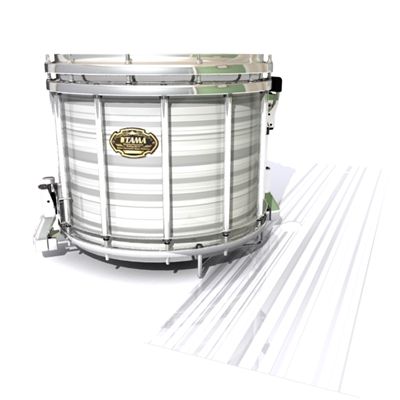 Tama Marching Snare Drum Slip - White Horizon Stripes (Neutral)