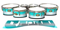 Tama Marching Tenor Drum Slips - Aqua Wake (Aqua)