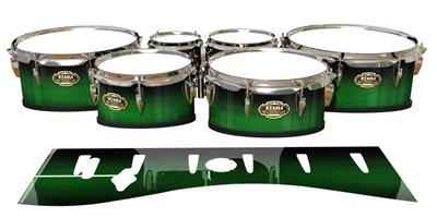 Tama Marching Tenor Drum Slips - Asparagus Stain Fade (Green)