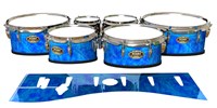 Tama Marching Tenor Drum Slips - Blue Cosmic Glass (Blue)