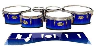 Tama Marching Tenor Drum Slips - Blue Wonderland (Blue)