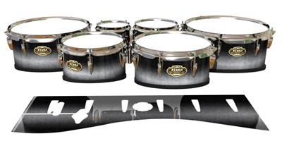 Tama Marching Tenor Drum Slips - Burnout Black (Neutral)