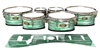 Tama Marching Tenor Drum Slips - Chaos Brush Strokes Green and White (Green)