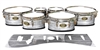 Tama Marching Tenor Drum Slips - Chaos Brush Strokes Grey and White (Neutral)