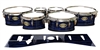 Tama Marching Tenor Drum Slips - Chaos Brush Strokes Navy Blue and Black (Blue)
