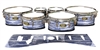Tama Marching Tenor Drum Slips - Chaos Brush Strokes Navy Blue and White (Blue)
