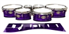 Tama Marching Tenor Drum Slips - Chaos Brush Strokes Purple and Black (Purple)