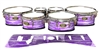 Tama Marching Tenor Drum Slips - Chaos Brush Strokes Purple and White (Purple)