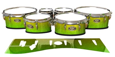 Tama Marching Tenor Drum Slips - Cool Lemon Lime (Green)