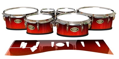 Tama Marching Tenor Drum Slips - Coral Sunset (Orange)