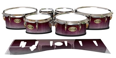 Tama Marching Tenor Drum Slips - Cranberry Stain (Red)