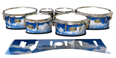 Tama Marching Tenor Drum Slips - Cumulus Sky (Themed)