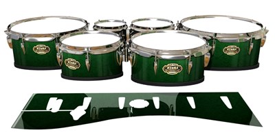 Tama Marching Tenor Drum Slips - Deep Bamboo (Green)