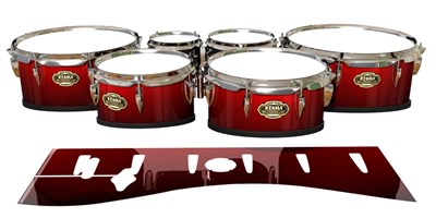 Tama Marching Tenor Drum Slips - Dragon Red (Red)
