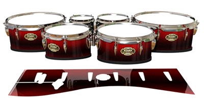 Tama Marching Tenor Drum Slips - Firestorm (Red)