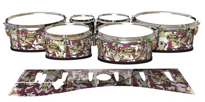 Tama Marching Tenor Drum Slips - Jurassic Snow (Neutral)