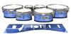 Tama Marching Tenor Drum Slips - Lateral Brush Strokes Blue and White (Blue)