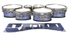 Tama Marching Tenor Drum Slips - Lateral Brush Strokes Navy Blue and White (Blue)