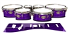 Tama Marching Tenor Drum Slips - Lateral Brush Strokes Purple and Black (Purple)