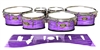 Tama Marching Tenor Drum Slips - Lateral Brush Strokes Purple and White (Purple)