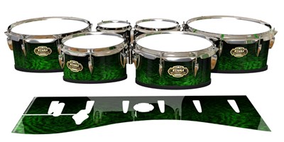 Tama Marching Tenor Drum Slips - Mantis Green Rosewood (Green)