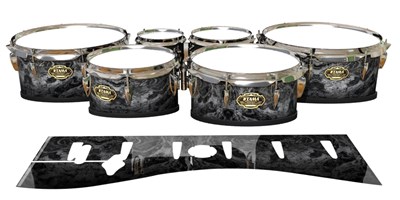 Tama Marching Tenor Drum Slips - Mountain GEO Marble Fade (Neutral)